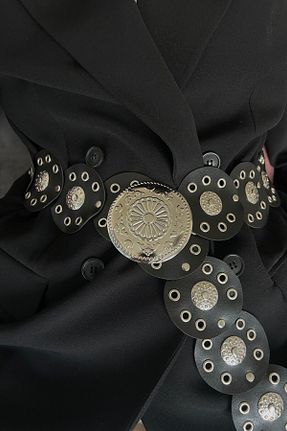کمربند مشکی زنانه چرم مصنوعی keisy - کد 893059182