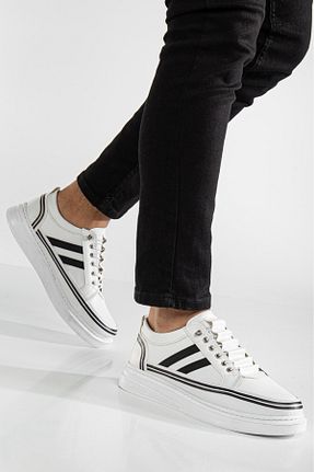 کفش اسنیکر سفید مردانه تریکو BY ERG SHOES - کد 891997554