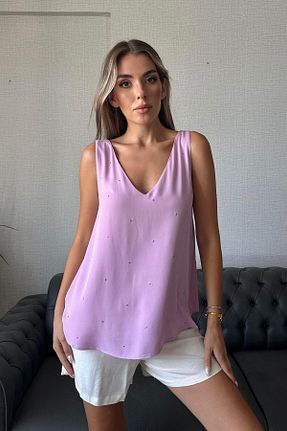 بادی بنفش زنانه یقه هفت Moda cameo - کد 894758148