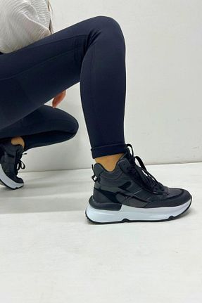 کفش اسنیکر مشکی زنانه بند دار inizio - کد 841755794
