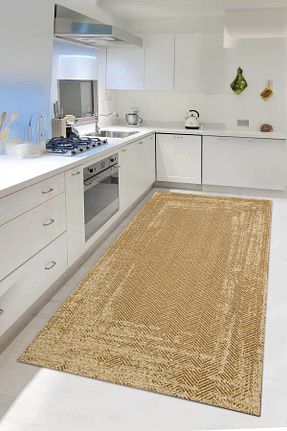 فرش آشپزخانه بژ پلی استر Decomia Home - کد 893072053