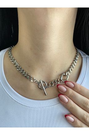 گردنبند استیل ( فولاد ) زنانه استیل (فولاد) Tasarım - کد 893071335