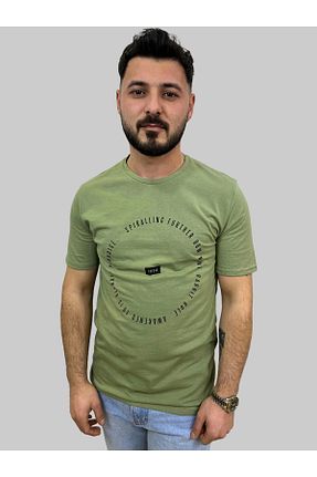 تیشرت سبز مردانه رگولار Booss Milano - کد 828224617