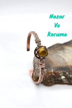دستبند جواهر متالیک زنانه سنگ طبیعی NBS Beautiful Naturel Stones - کد 893524328