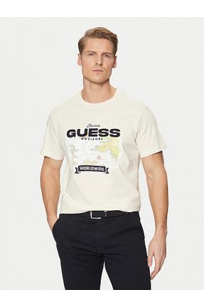 تیشرت نباتی مردانه رگولار Guess - کد 893093991