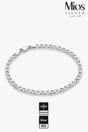 دستبند نقره مردانه 925 عیار Mios Silver - کد 893111014