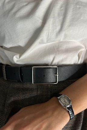 کمربند مشکی زنانه چرم مصنوعی keisy - کد 892706217