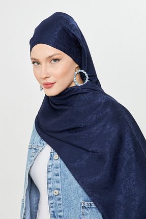شال سرمه ای زنانه ویسکون Scarf - کد 893119094