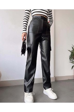 شلوار مشکی زنانه چرم مصنوعی cto your style - کد 893120836