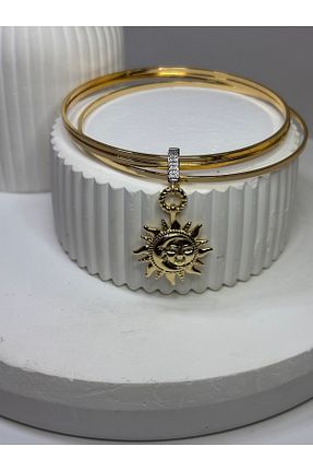 دستبند استیل (فولاد) طلائی زنانه استیل (فولاد) Gold Garden - کد 893130460
