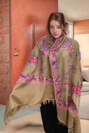شال بژ زنانه onliecraft - کد 893128265