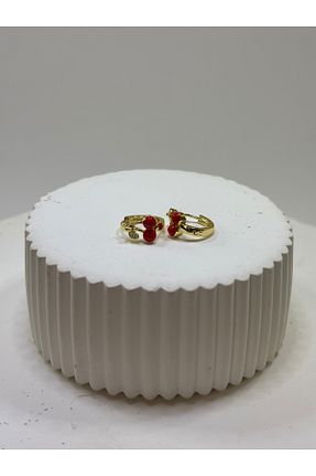 گوشواره استیل (فولاد) رنگی بچه گانه استیل (فولاد) Gold Garden - کد 894768748