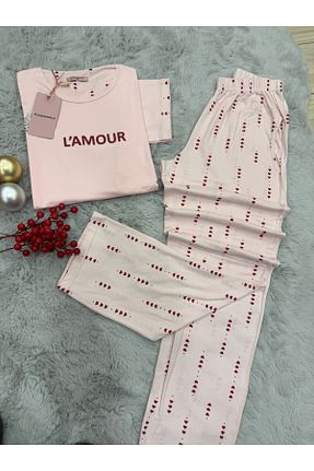 ست لباس راحتی صورتی زنانه pijamaworld - کد 891901352