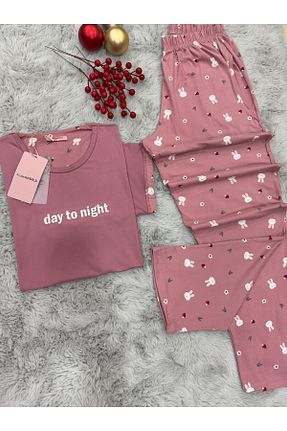 ست لباس راحتی صورتی زنانه Mix pijamaworld - کد 891901068