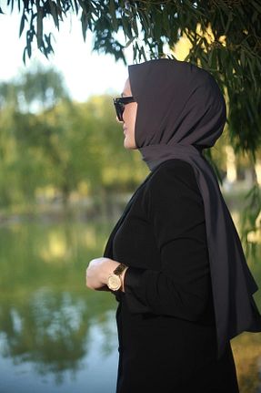 شال طوسی زنانه Medine İpeği Mode Scarf - کد 380015787