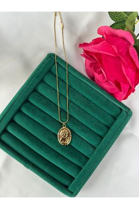 گردنبند استیل ( فولاد ) زرد زنانه استیل (فولاد) MİOSA - کد 893195385