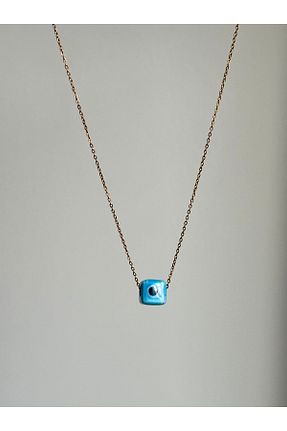 گردنبند استیل ( فولاد ) فیروزه ای استیل (فولاد) YOUES JEWELRY - کد 893194491