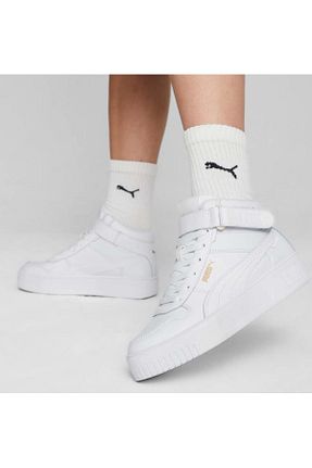 کفش اسنیکر سفید زنانه بند دار Puma - کد 774502360