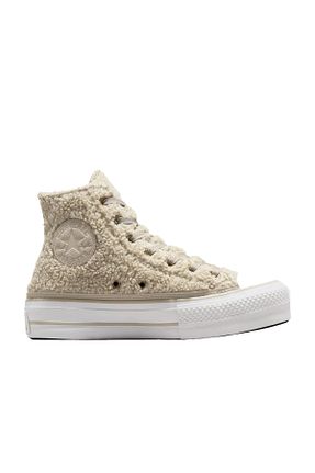 کفش اسنیکر بژ زنانه بند دار Converse - کد 784174231