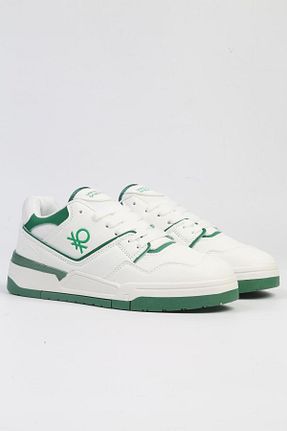 کفش اسنیکر سفید زنانه بند دار United Colors of Benetton - کد 815042511