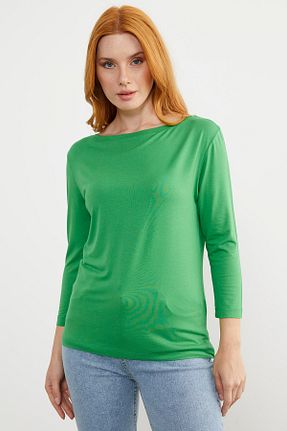 تیشرت سبز زنانه رگولار Sementa - کد 710903722