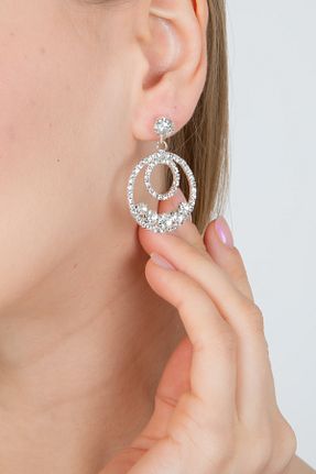 گوشواره جواهر زیرکن Furtek Aksesuar - کد 893283780