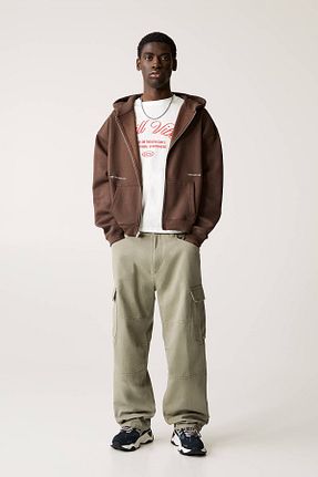 شلوار خاکی مردانه پنبه ای Pull & Bear - کد 893284209