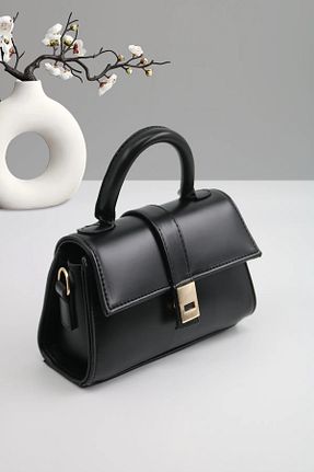 کیف دوشی مشکی زنانه چرم مصنوعی MILANOFOX - کد 893290468