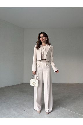 کت و شلوار زنانه یقه کتی MAXMOOR - کد 894843480