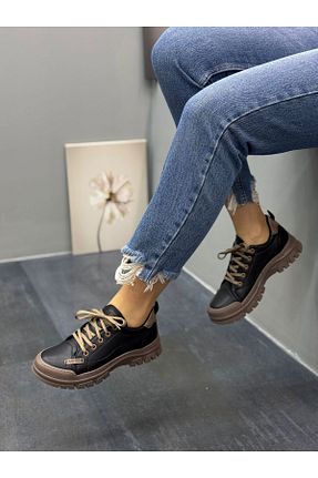 کفش اسنیکر مشکی زنانه بند دار DİVA - کد 865030184
