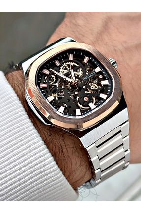 ساعت مچی طوسی مردانه 41-45 میلی متر Ferrucci - کد 893328371