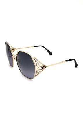 عینک آفتابی طلائی زنانه 63 Roberto Cavalli - کد 34387057