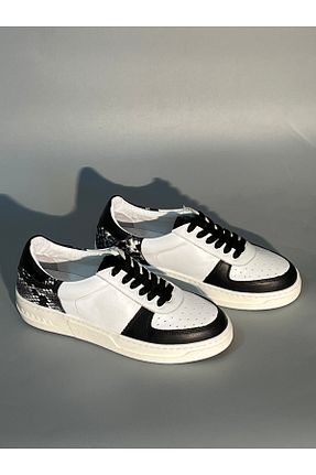 کفش اسنیکر سفید زنانه چرم اصل Butik - کد 893351634