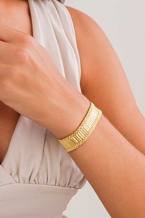 دستبند نقره زرد زنانه 925 عیار Vicenza Jewelery - کد 895260681