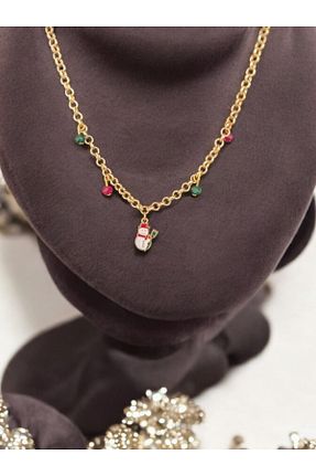 گردنبند جواهر زرد زنانه روکش طلا MECora Design - کد 893351313