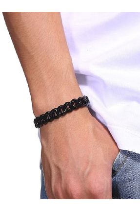 دستبند جواهر مشکی مردانه فلزی Shisa For Men - کد 893409962