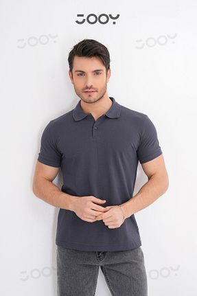تیشرت طوسی مردانه رگولار Jooy - کد 893414350
