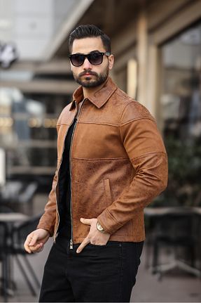 کت قهوه ای مردانه تنگ gm giyimarket - کد 893421426