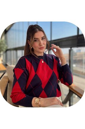 تونیک قرمز زنانه تریکو BUTİK1AVM - کد 893459740