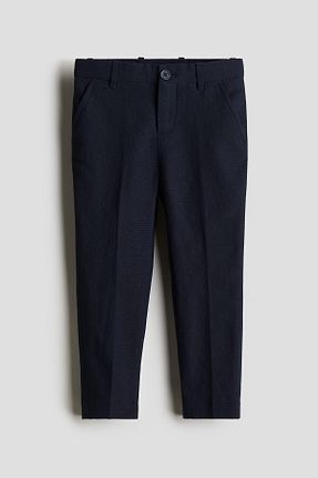 شلوار سرمه ای بچه گانه پاچه ساده H&M - کد 895220262
