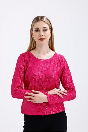 بلوز صورتی زنانه Puantiyeli Sense - کد 834728943