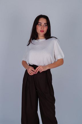 بلوز نباتی زنانه یقه دوچرخه FACETTE - کد 893472941