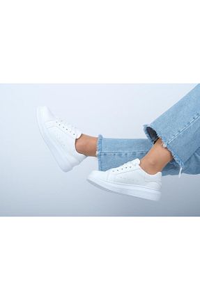 کفش کژوال سفید زنانه پاشنه کوتاه (1 - 4 سانتی متر) KayguShoes - کد 893491913