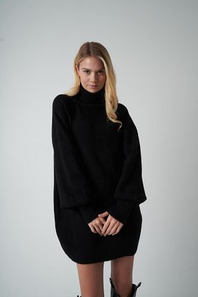 لباس مشکی زنانه بافتنی citycenterfashion - کد 869649881