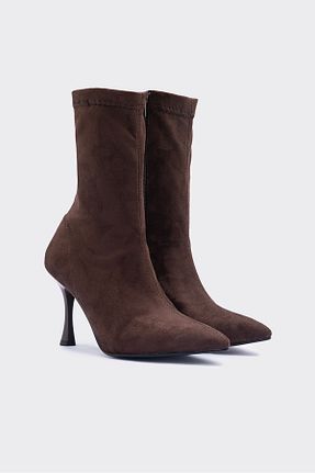 بوت / نیم بوت قهوه ای زنانه جیر SHOEMARK - کد 890820300