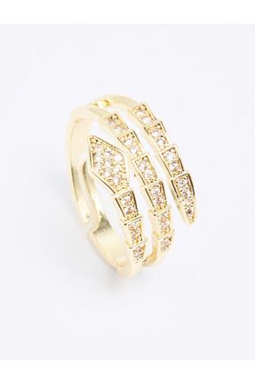 انگشتر جواهر طلائی زنانه زیرکن Jimmy Key - کد 893537498