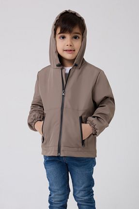 بادگیر و بارانی قهوه ای بچه گانه ضد آب freemen - کد 895466140