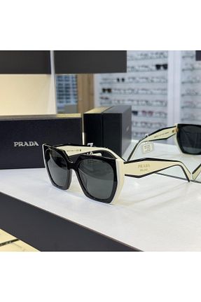 عینک آفتابی سفید زنانه 54 Prada - کد 893551733