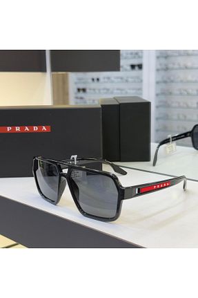 عینک آفتابی مشکی مردانه 59 Prada - کد 893551630