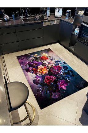فرش رنگی قابل شستشو Rugs Modern Halı - کد 893551636